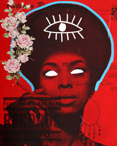 Third Eye collage design graphic design illustration vintage