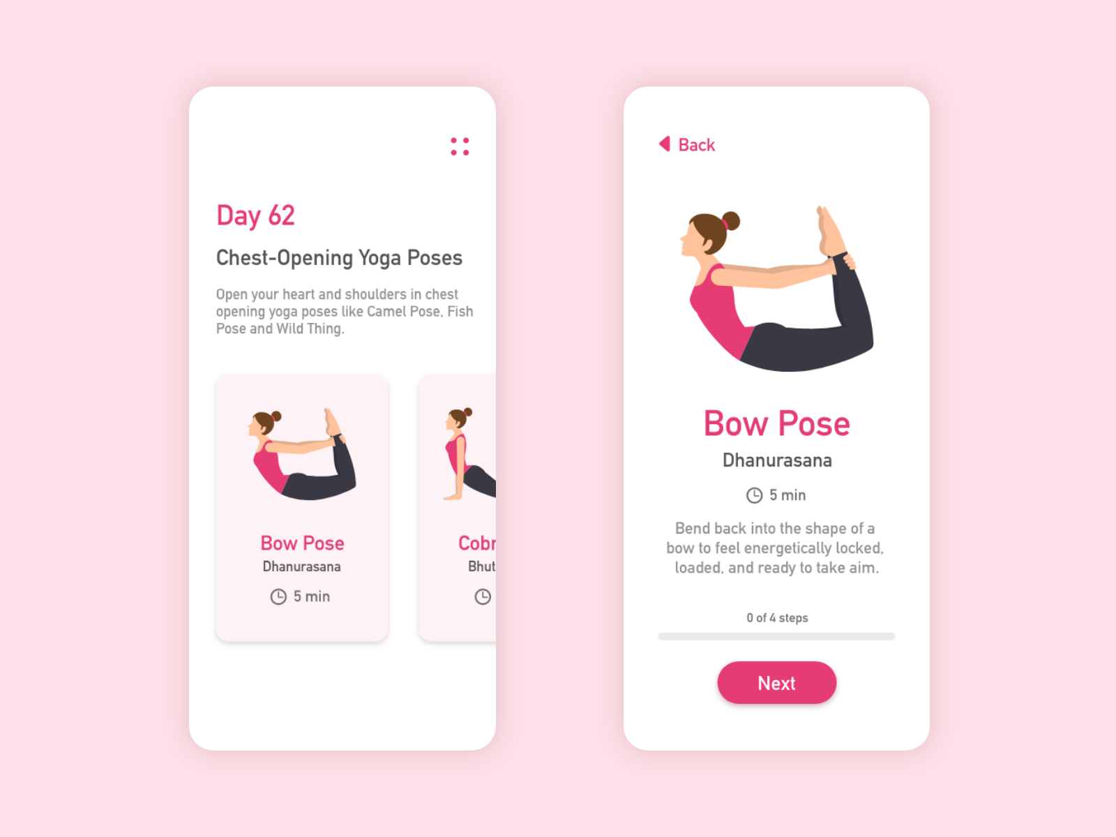Example of Daily UI 062 Workout of the Day