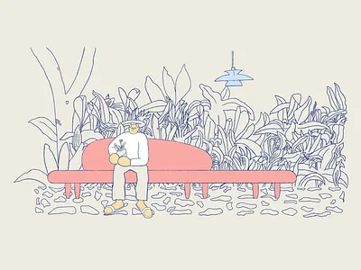 Growth 🌱 childrens book illustration crayola garden illustraion illustration living room loose nature plants playful procreate