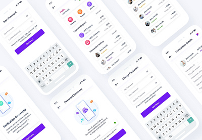 Mobile banking App UI app banking banking ios budget cards deposit finance goal mobile money payment plan psd send money template transaction ui ux wallet