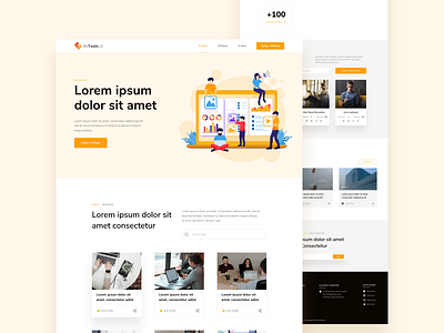 BeTools.id betools.id design landing page mhala orange ui design ui landing page design ui ux design ui ux web web