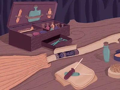 Wizards and Witches Mtn Retreat Frame 3 of 8 design illustration illustration art illustrationformotion mograph motion motion graphics motiongraphic motiongraphics schoolofmotion