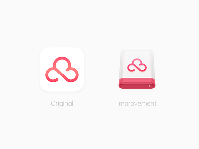 Cloud Disk Icon app icon ui