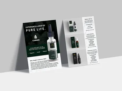 Cannava CBD Brand ad brand branding branding agency cbd design logo mockup nashville oil poster print symbol tincture