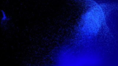 lost in blue illustration particles touchdesigner