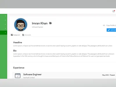 Social Profile Page angularjs design profile page uidesign webdesign