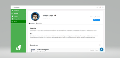 Social Profile Page angularjs design profile page uidesign webdesign