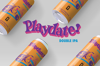 Pathlight Brewing Playdate Label Lettering & Design branding design handlettering illustration lettering type typography