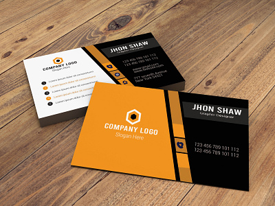 Corporate Business Card Design brand identity branding business card business card design business card. businesscard card design illustration minimal stationery