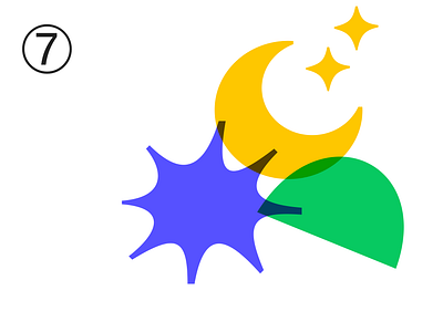 Random shape 007Y adobe illustrator blue concept design green illustration shape ui vector yellow
