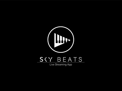 Sky Beats branding creative icon idenity illustration letter logo minimal music music app music player musician sky beats