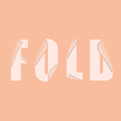 FOLD art design flat icon illustration illustrator lettering logo minimal typography