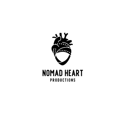 Nomad Heart Productions design film heart human heart illustration logo nomad productions