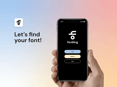 Fonting. Concept App. color design graphicdesign icon interaction design typography uidesign