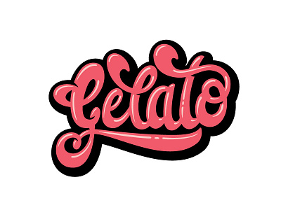 Gelato calligraffiti custom lettering custom type graffiti hand lettered hand lettering lettering