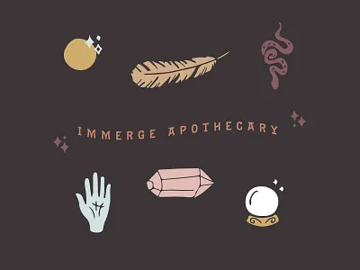 immerge branding icons branding design icon icons illustration logo marketing minimal small business vector