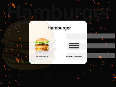 Hamburger app art branding design icon illustration ui ux vector