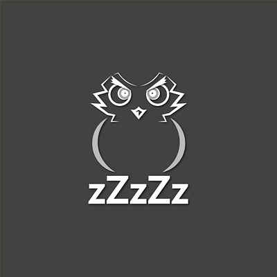zZzZz bird black blackandwhite branding clean creative dark design graphic design illustration logo look owl vector