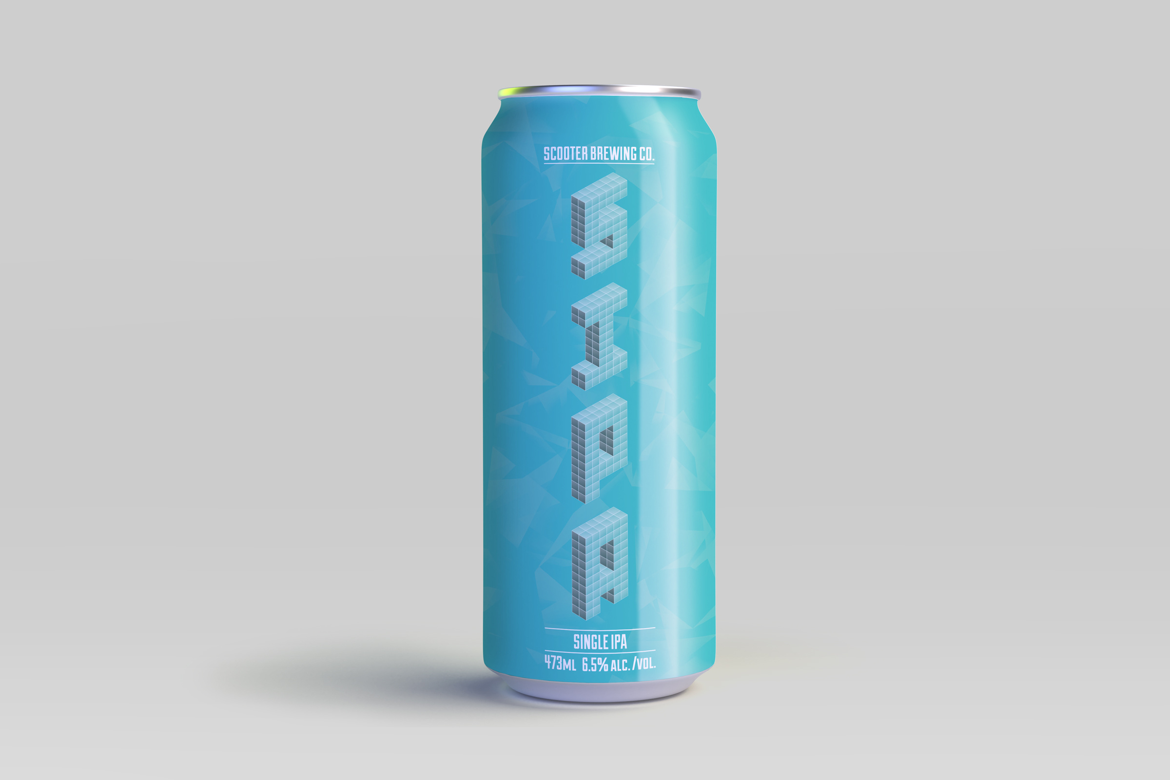 Example of Scooter Brewing Single IPA Label