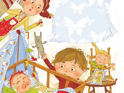 A Little sister book character children children book illustration design illustraion illustrator typography