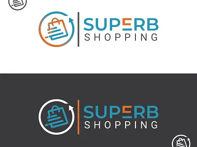 Superb Shopping branding design logo