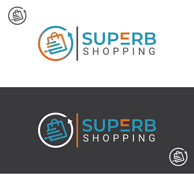 Superb Shopping branding design logo