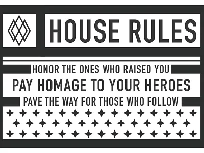 LinoCut Printout for Frankie Brand brand branding cincinnati design house rules linocut logo mark mark midwest simple typography vector vintage