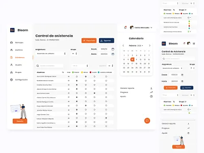 Blearn Absence Control concept design education learning sketch ui design ui ux ui ux web visual design