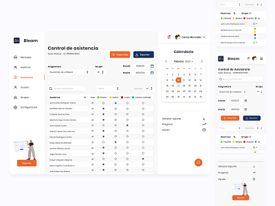 Blearn Absence Control concept design education learning sketch ui design ui ux ui ux web visual design