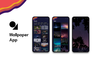 Wallpaper App design ui ux