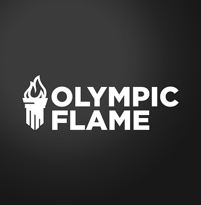 Olympic Flame branding design illustration logo vector