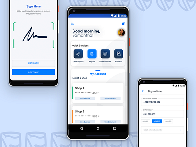 Standard bank Angola- Agent App android app bank app banking branding design payment app ui user experience user interface design userinterface ux