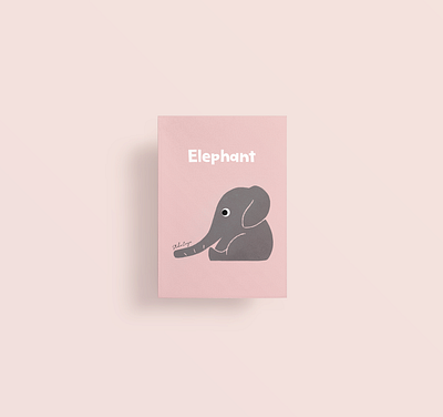 Animal Series. 2 Elephant animal illustration applepencile art australia dailydrawing graphic design illustration indian pink ipadpro kids lifedrawing procreate retro illustration vintage illustration