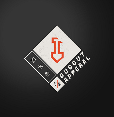 Dugout Baseball Apparel branding design logo