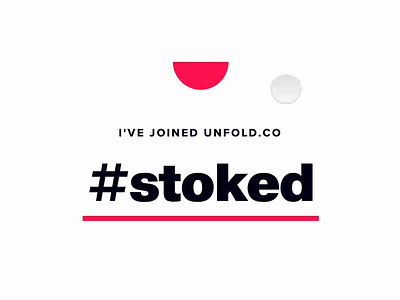 I've Joined Unfold ◒ animation black circle concept interaction micro interaction pink pragmatica web product design prototype prototyping proxima nova team trigger ui web webflow website