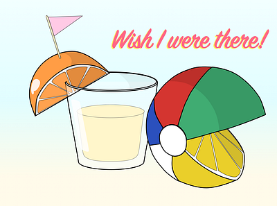 Everything is Citrus beach beachball branding citrus design dribbbleweeklywarmup food food and drink food illustration shots summer summertime