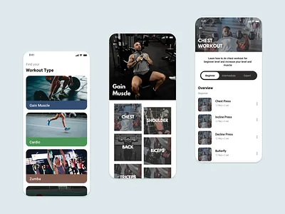 Workout UI Design [Mobile] design mobile ui ux workout