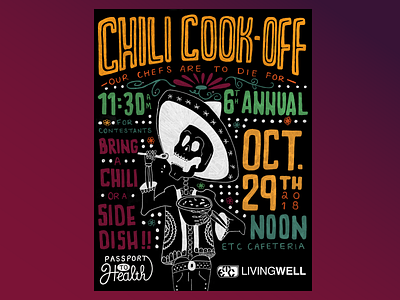 Chili Cook-Off Promo cookoff design event branding event flyer flyer flyer design hand drawn hand lettering hand typography handlettering illustration illustrator layout poster poster art poster design typography