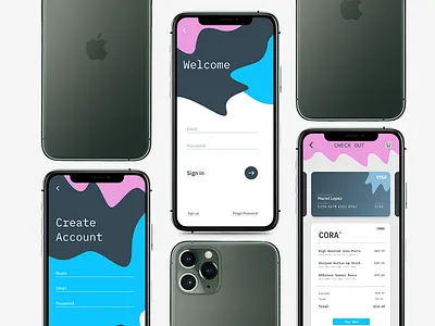 Clothing App Beginnings app design ui