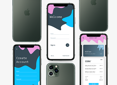 Clothing App Beginnings app design ui