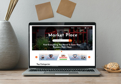 Market Place Website Mockup Design adobe xd mockup for website web design trends 2020 web designer website design