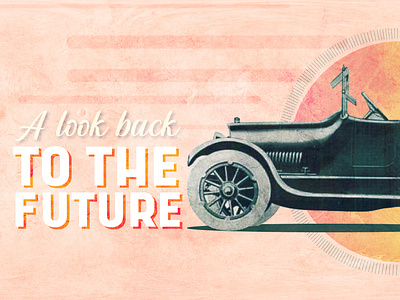 A look back to the future artwork design flat design illustration illustrator typography vector