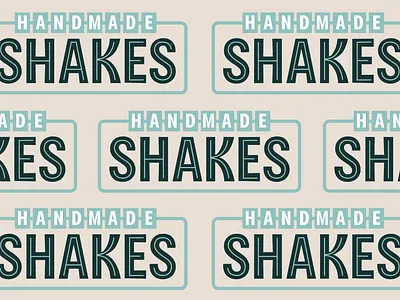 Handmade MilkShakes 50s 60s classic commercial custom type diner font handmade milkshake retro vintage vintage font