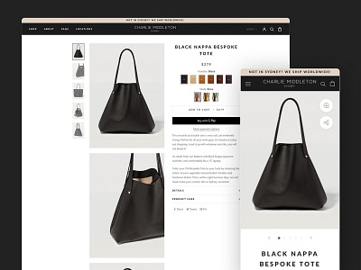 Product Landing Page e commerce ecommerce handbag handbags landing page landing page design product page shopify shopify plus shopify store shopify template shopify theme tote bag tote bags totebag totebags web design webdesign website