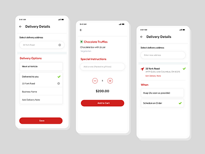 Add to cart & Schedule Order Screens For Food Delivery App food app food delivery app mobile app uiuxdesign