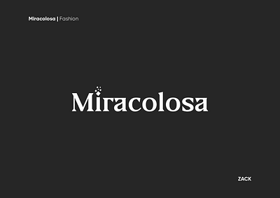 Miracolosa branding design fashion identity logo logo design logomark logotype minimal vector