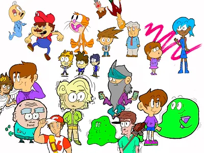 Green Sludge Master Collage cartoons cartoons sri lanka character design characters doodles