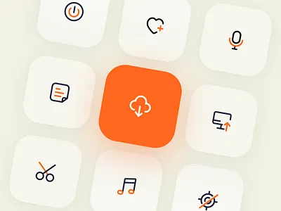 icon app ui 上传 下载 向量 喜欢 图标 应用 设计 话筒 音乐