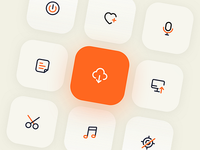 icon app ui 上传 下载 向量 喜欢 图标 应用 设计 话筒 音乐