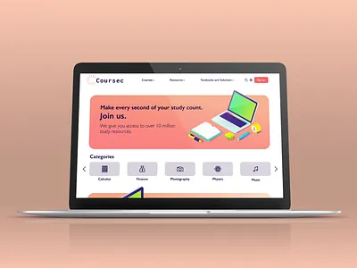 Education Website UI Design ui website website design